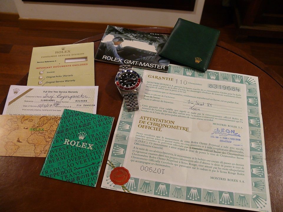 Rolex GMT Master 16750 Vinatge Steel Bracelet With Complete Original 