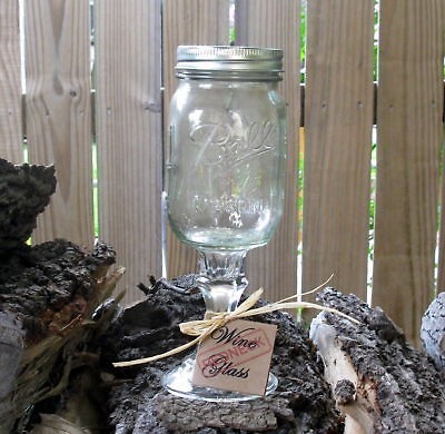 High Class Redneck/Hillbi​lly Mason Jar Wine Glass / Glasses