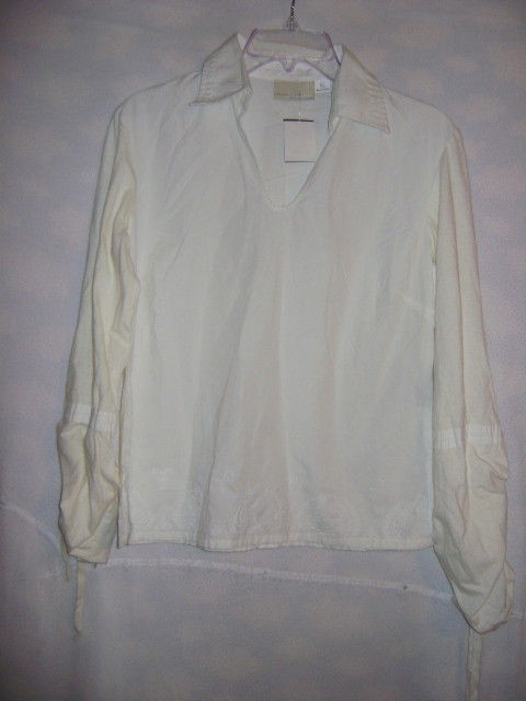 new ladies white penmans medium cotton shirt 