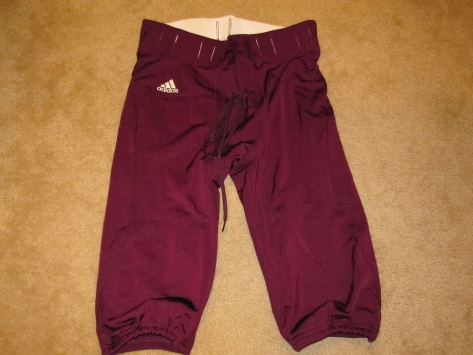 adidas 3 4 football pants stk 219490 maroon xl new