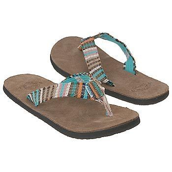 sanuk fraidy cat womens casual thong sandal shoes all sizes