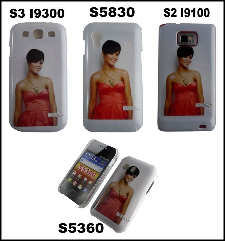 RIHANNA SINGER PHOTO HARD CASE FOR SAMSUNG GALAXY S2 I9100 S3 I9300 