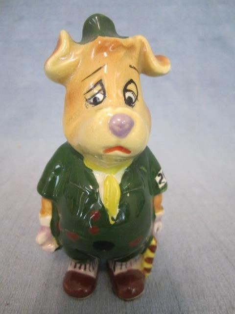 c9 ceramic boy scout dog figurine  6