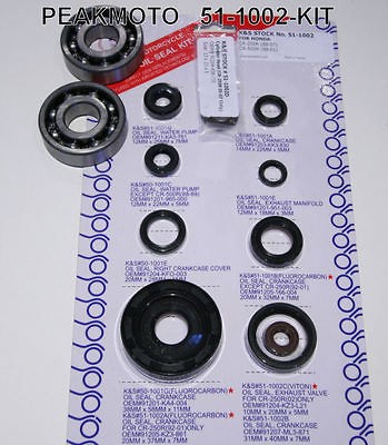 HONDA CR250R 1988 2007 CRANK SEALS BEARINGS KIT CR500R 1988 2001