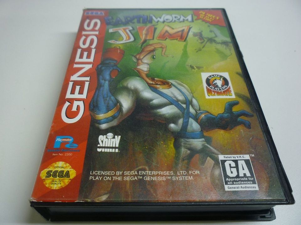 earthworm jim sega genesis 16 bit game 