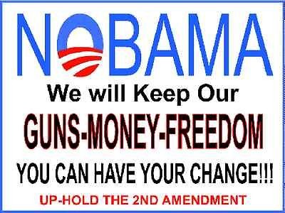 Anti Obama 18x24 Up Hold Our 2nd Amendment Plastic Lawn/Yard Sign w 