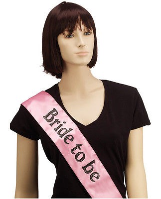 Bride To Be Sash with rhinestone aplique for Bachelorett Party Girl 