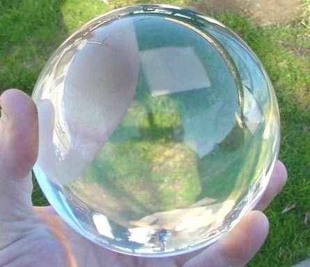 BUTW 110 mm crystal ball wicca gazing scrying reiki with stand 8176B