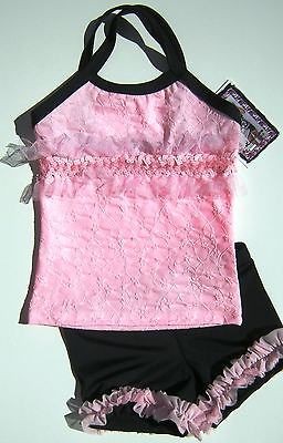    Luu Designs Dance/Gymnastics Outfit Sequin Top and Bootie Short Set