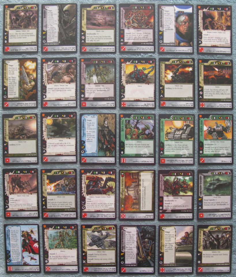 Warhammer 40K CCG Coronis Campaign Rare Cards Part 1/2 (WH40k)