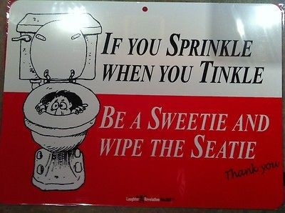 Newly listed Funny bathroom washroom toilet stall sign Wipe the Seat