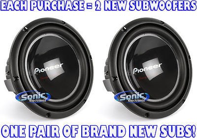   TS W259D4 (TSW259D4) 10 Dual 4 Ohm Champion Subwoofers/Sub Woofers