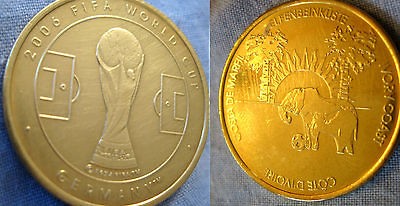 IVORY COAST FIFA WORLD CUP Coin Côte dIvoire Drogba Toure Elephants 