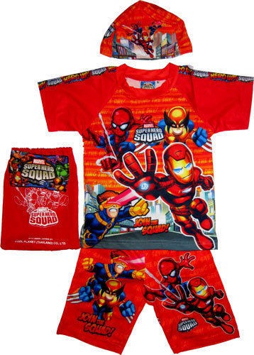 spiderman super hero boy swimming costume small age 2 3