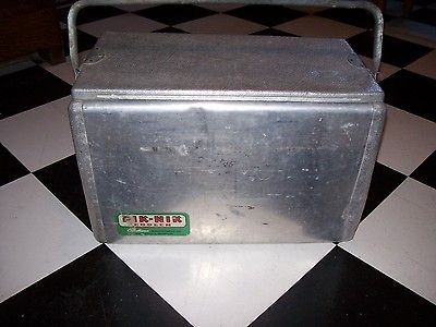 Vintage Aluminum Retro Ice Chest Beer & Pop Cooler. For Airstream 