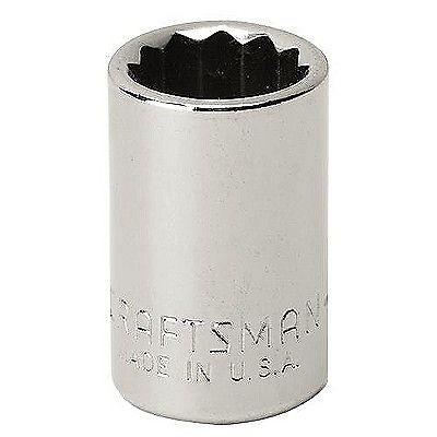 Craftsman 1/2 Drive 12 pt Standard Socket Inch Choose your size