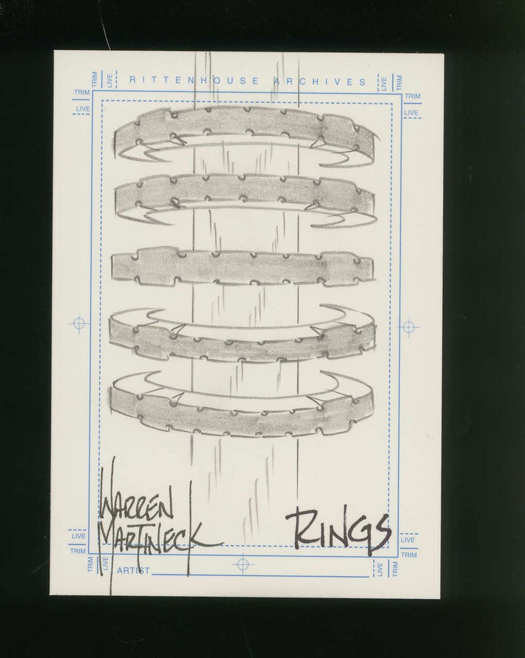 2003 Stargate SG 1 Season 5 SketchaFEX Warren Martineck (Rings) B27172