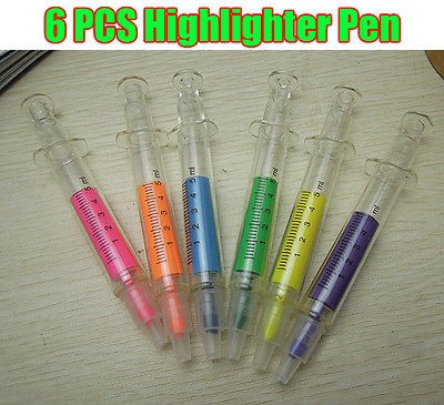   liquid syringe shape ballpen injection writing needle stationery