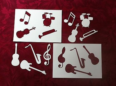 Music Stencils & Templates Ideal for Art or Cake Decorating   Guitar 