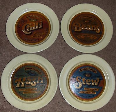   Anchor Hocking Ironstone Plate Lot Beans Stew Chili Hash Microwave