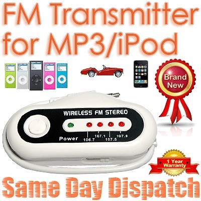   Radio Transmitter For  iPod iPhone Google Nexus Sony Ericsson PDA