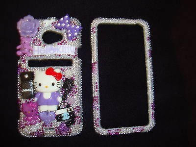   htc Evo 4G LTE crystal bling rhinestone phone deco case cover 3D