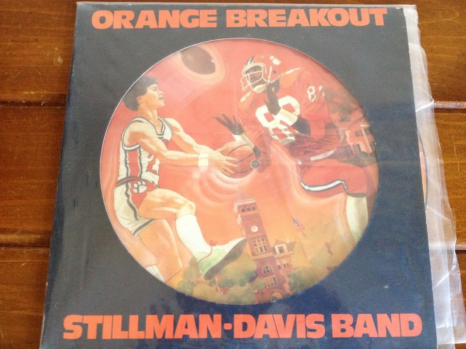 Clemson Tigers Football Basket Ball LP Pic Disc 1981 Orange breakout 