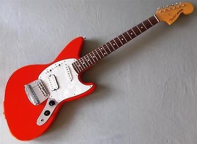 1997 Fender Jag Stang Fiesta Red Discontinued CIJ Kurt Cobain Model 