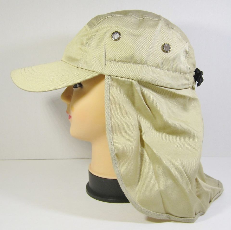   FISHING HIKING BALL CAP   NECK FLAP COVER SHADE SUN PROTECTION HAT