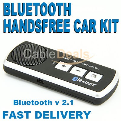 NEW CLIP & TALK BLUETOOTH HANDSFREE CAR KIT V2.1 SUN VISOR UK