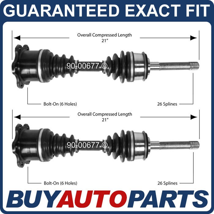 PAIR NEW TOYOTA TRUCK & 4RUNNER FRONT DRIVE AXLES