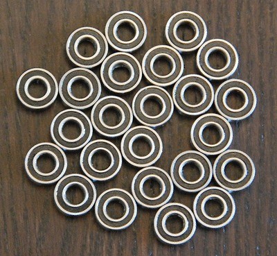 24pcs) TAMIYA TL 01 / TL 01LA / TL 01B Rubber Sealed Ball Bearing Set