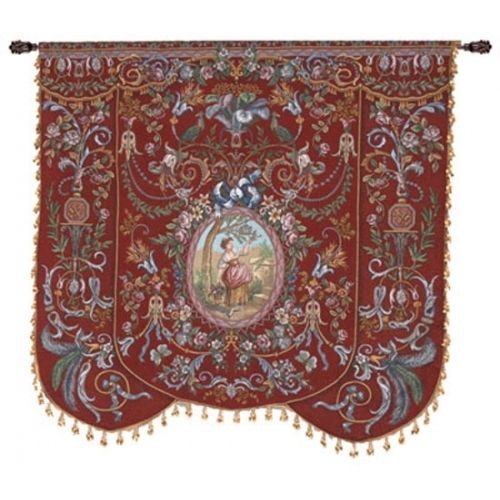 enchanted belgian tapestry wall hanging h 51 x w 54