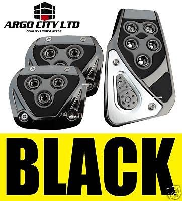chrome black car foot covers pedals vw volkswagen taro time