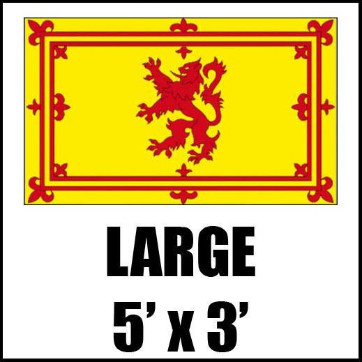 RAMPANT LION OF SCOTLAND LARGE SCOTTISH NATIONAL FLAG 5 X 3FT SPORTS 