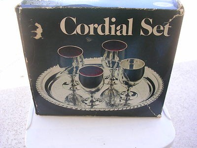 1979 leonard silver plated cordial set  3