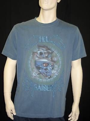 nwt ted baker blue t shirt hell hellraiser sz 5 $ 110