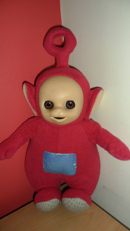 16 TELETUBBIES RED PO TALKING SOFT TOY MACHINE WASHD AS BATT BOX CAN 