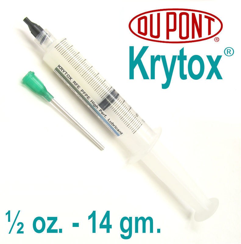 loctite dupont krytox rfe pfpe hi perf lube grease ½