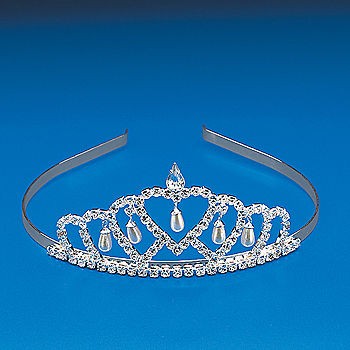 Princess Pearl Drop Tiara   Great for Princess Party, Homecoming 