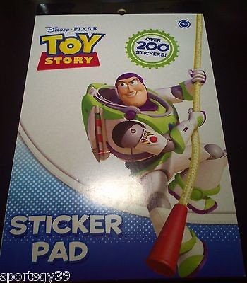 New Disney Pixar Toy Story 200 + Stickers Pad Book Party Favors Woody 