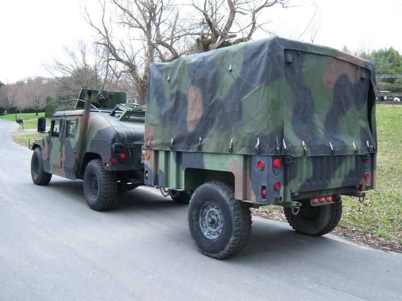 1998 RAYTHEON M1102 MILITARY HMMWV CARGO TRAILER m101a2 m101a3 m998 