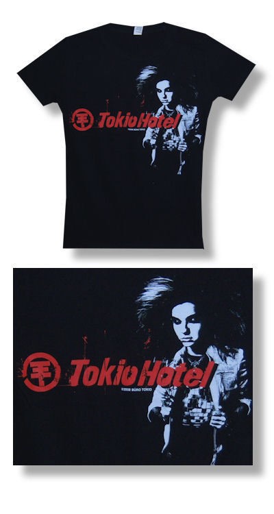 Tokio Hotel  NEW JUNIORS / BABY DOLL Side Image T Shirt  Medium  FREE 
