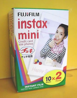 40 FUJIFILM MINI INSTAX CREDIT CARD SIZE PICTURE PHOTO INSTANT COLOR 