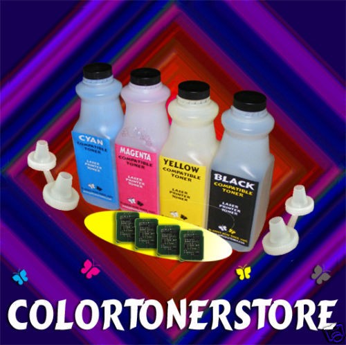 xante ilumina glossy cmyk toner refill kit w chips one