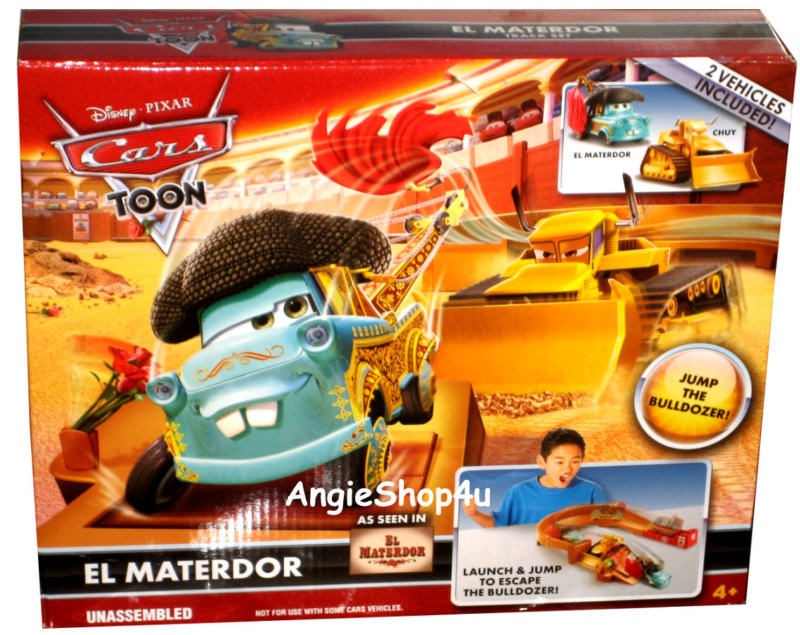 disney cars toon el materdor chuy bulldozer 2 vehicle time