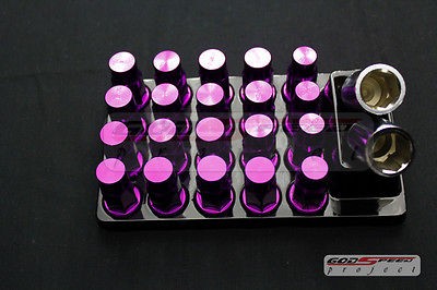   lug nuts 50mm 20 piece w / lock M12 X 1.5 PURPLE (Fits Toyota RAV4