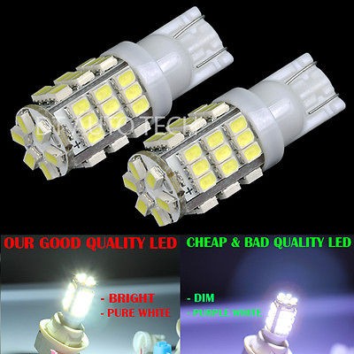 4X T10/921/194 RV TRAILER 12V LED LIGHT BULBS/BULB 42 SMD XENON 6000K 