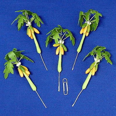 handmade artificial clay small papaya tree f48a from thailand