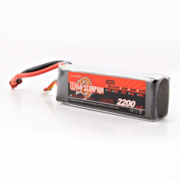 11.1V 2200mAh Rechargeable 35C Li Po Battery for Rc Model Plane